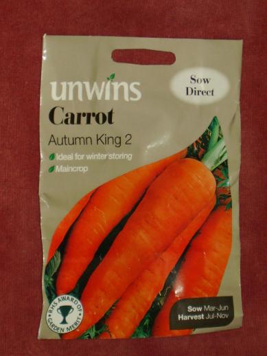 Jessies Mini Garden, Autumn King 2 Carrot